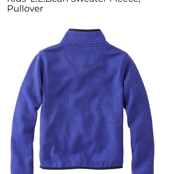 Kids' L.L.Bean Sweater Fleece, Pullover, M 10/12 - Picture 3 of 11